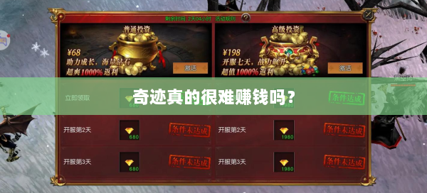 奇迹真的很难赚钱吗？  第2张